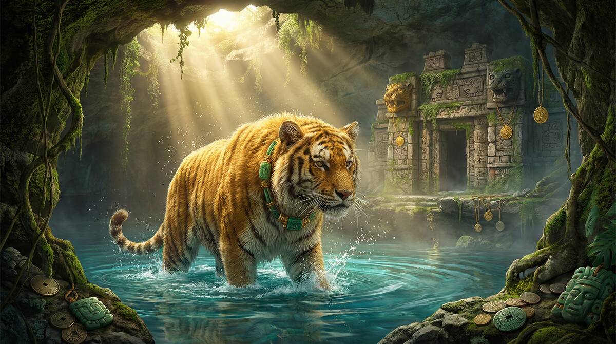 Fortune Tiger en NetBet Sport - Tigre dorado en cenote maya